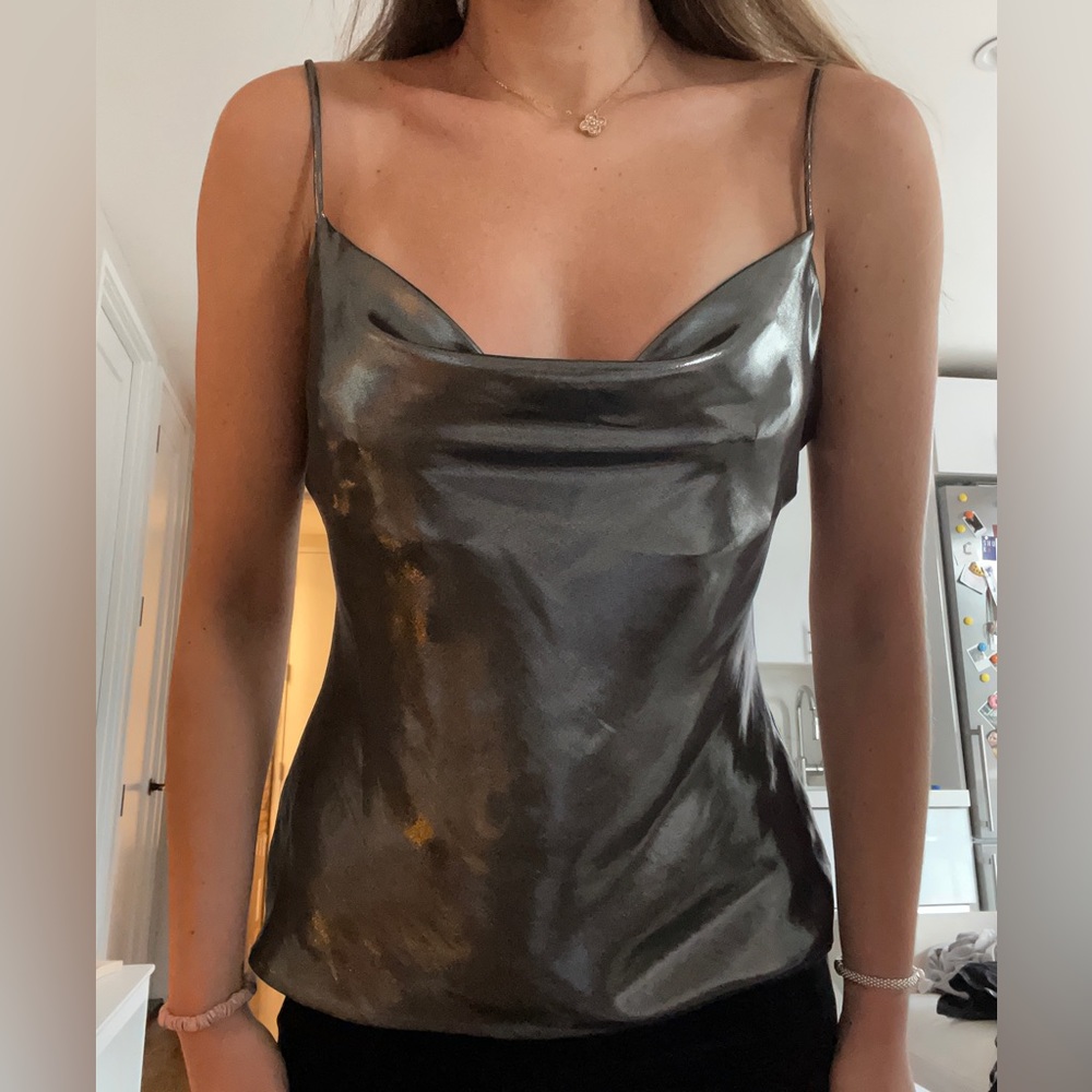 Zara Metallic Top